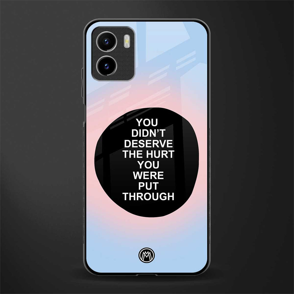 hurt back phone cover | glass case for vivo y72