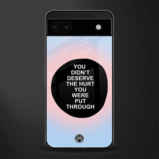 hurt back phone cover | glass case for google pixel 6a