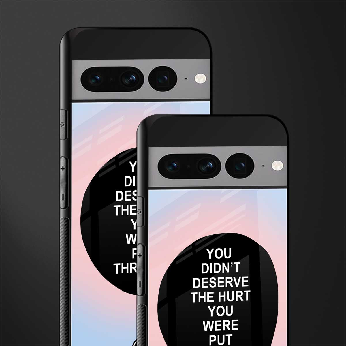 hurt back phone cover | glass case for google pixel 7 pro