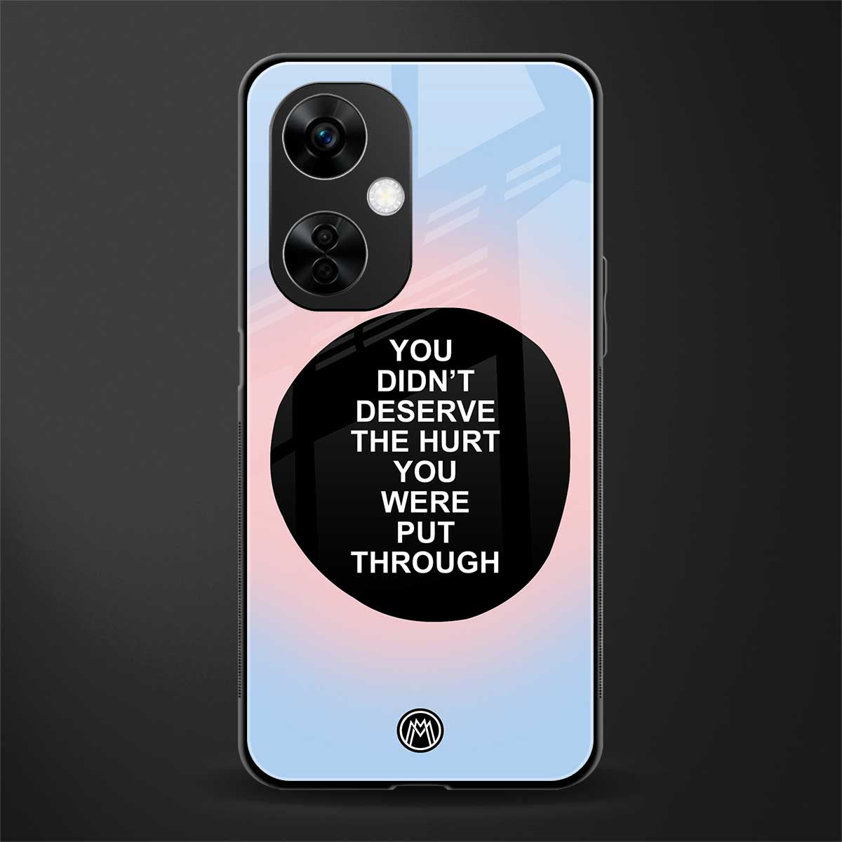hurt back phone cover | glass case for oneplus nord ce 3 lite