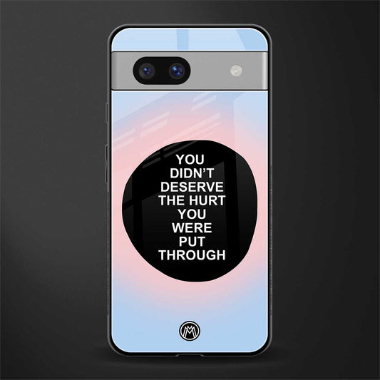 hurt back phone cover | glass case for Google Pixel 7A