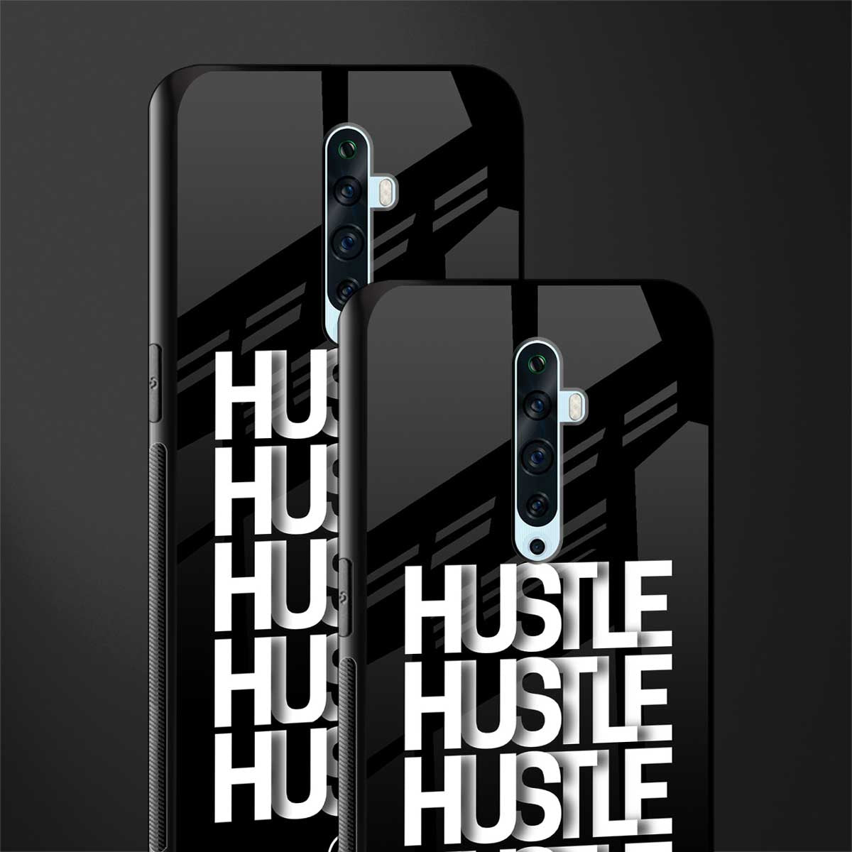 hustle glass case for oppo reno 2z image-2