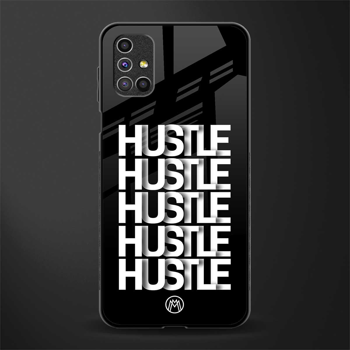 hustle glass case for samsung galaxy m51 image