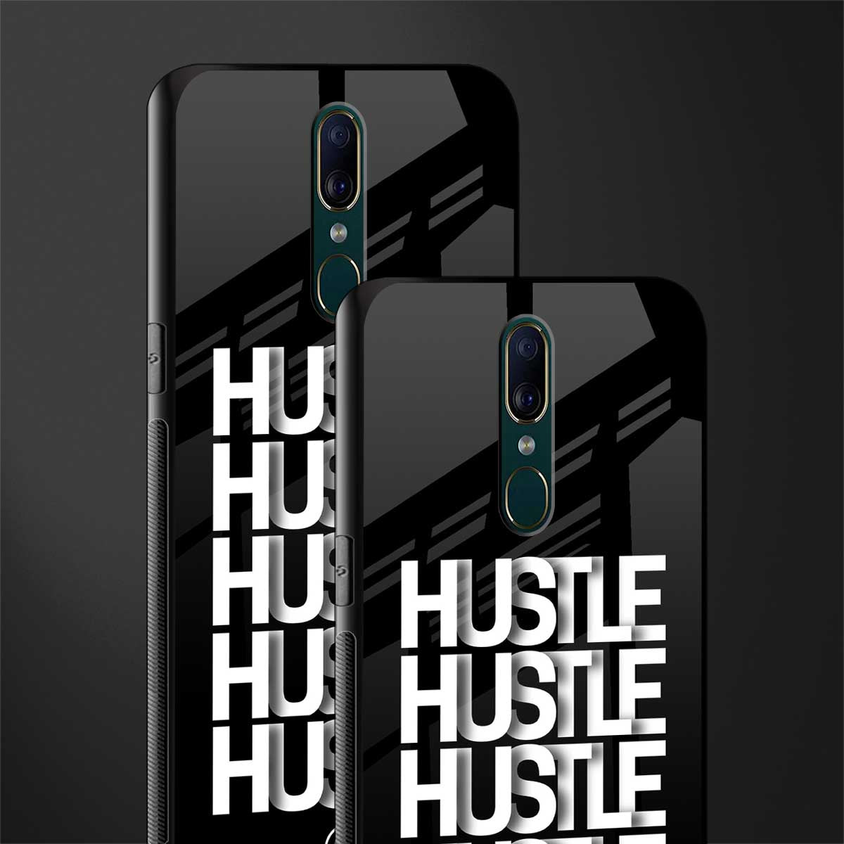 hustle glass case for oppo f11 image-2
