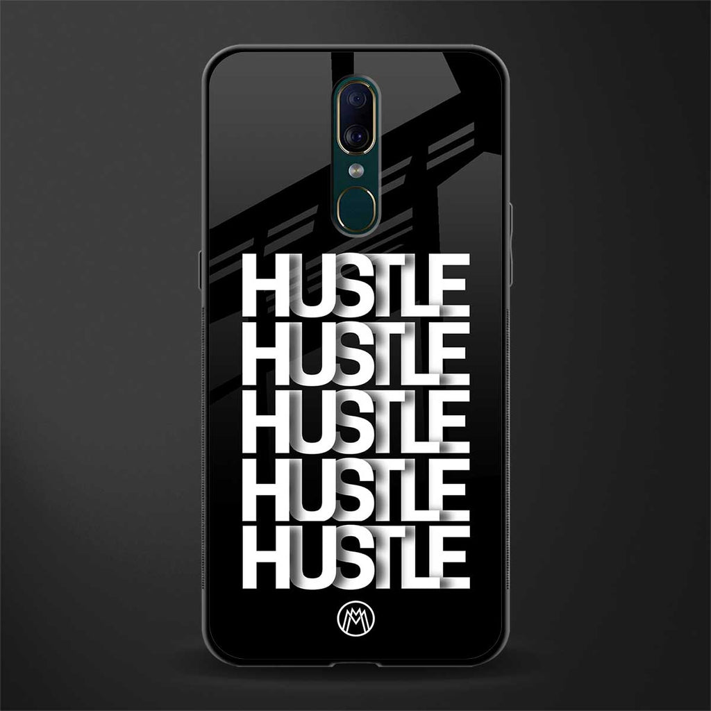 hustle glass case for oppo a9 image