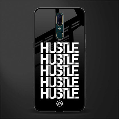 hustle glass case for oppo a9 image
