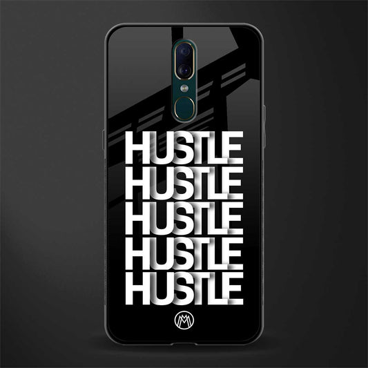 hustle glass case for oppo a9 image