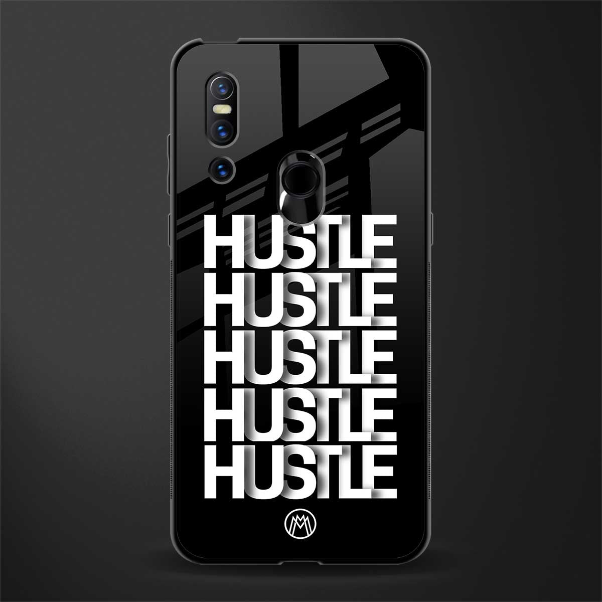 hustle glass case for vivo v15 image