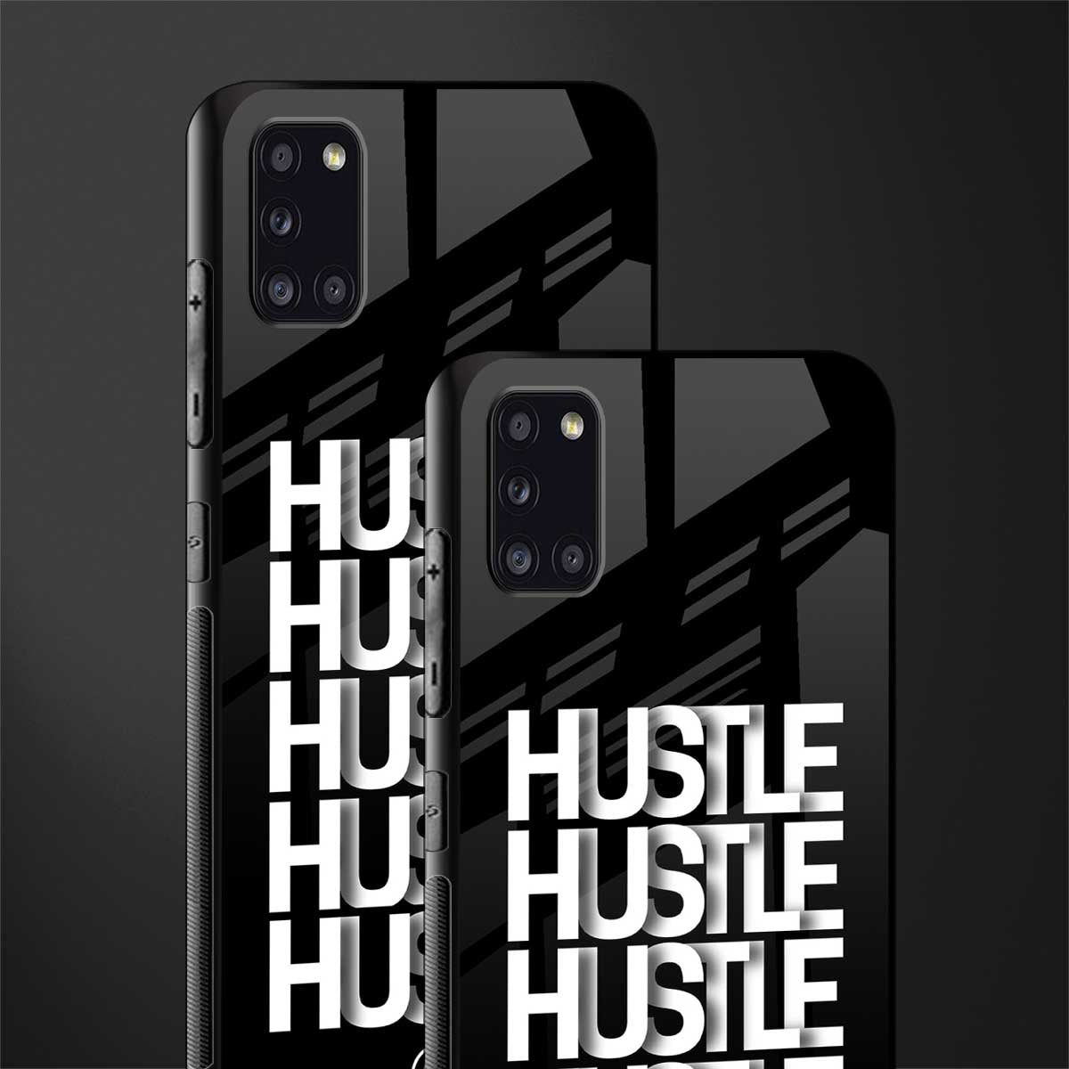 hustle glass case for samsung galaxy a31 image-2