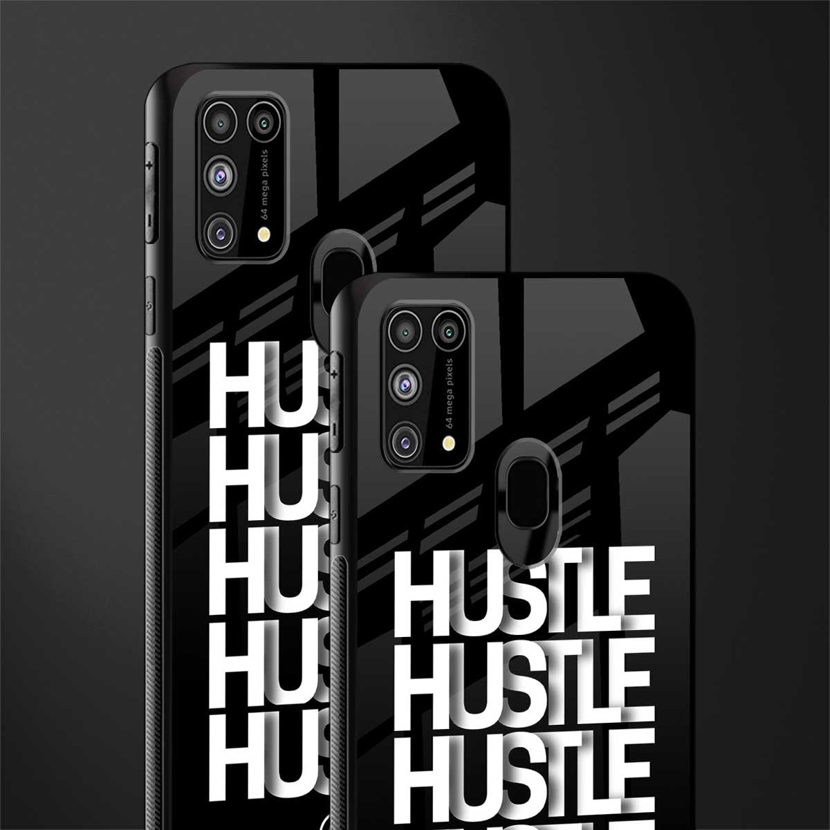 hustle glass case for samsung galaxy f41 image-2