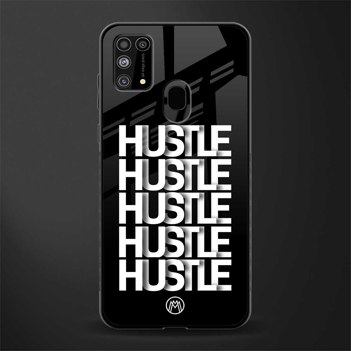 hustle glass case for samsung galaxy m31 image