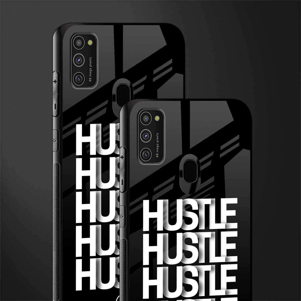 hustle glass case for samsung galaxy m21 image-2