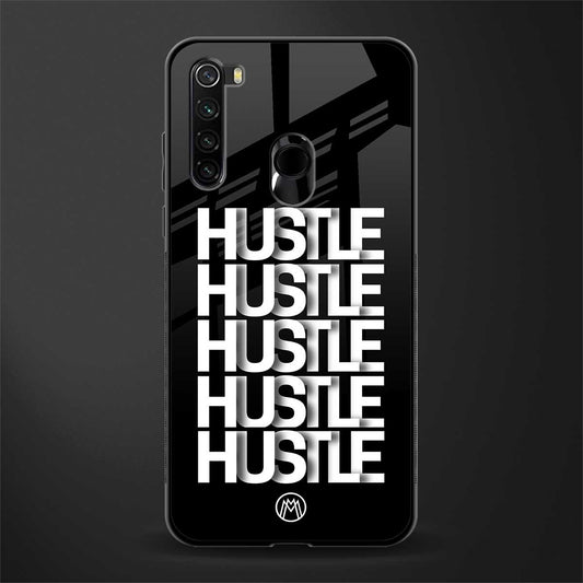 hustle glass case for redmi note 8 image