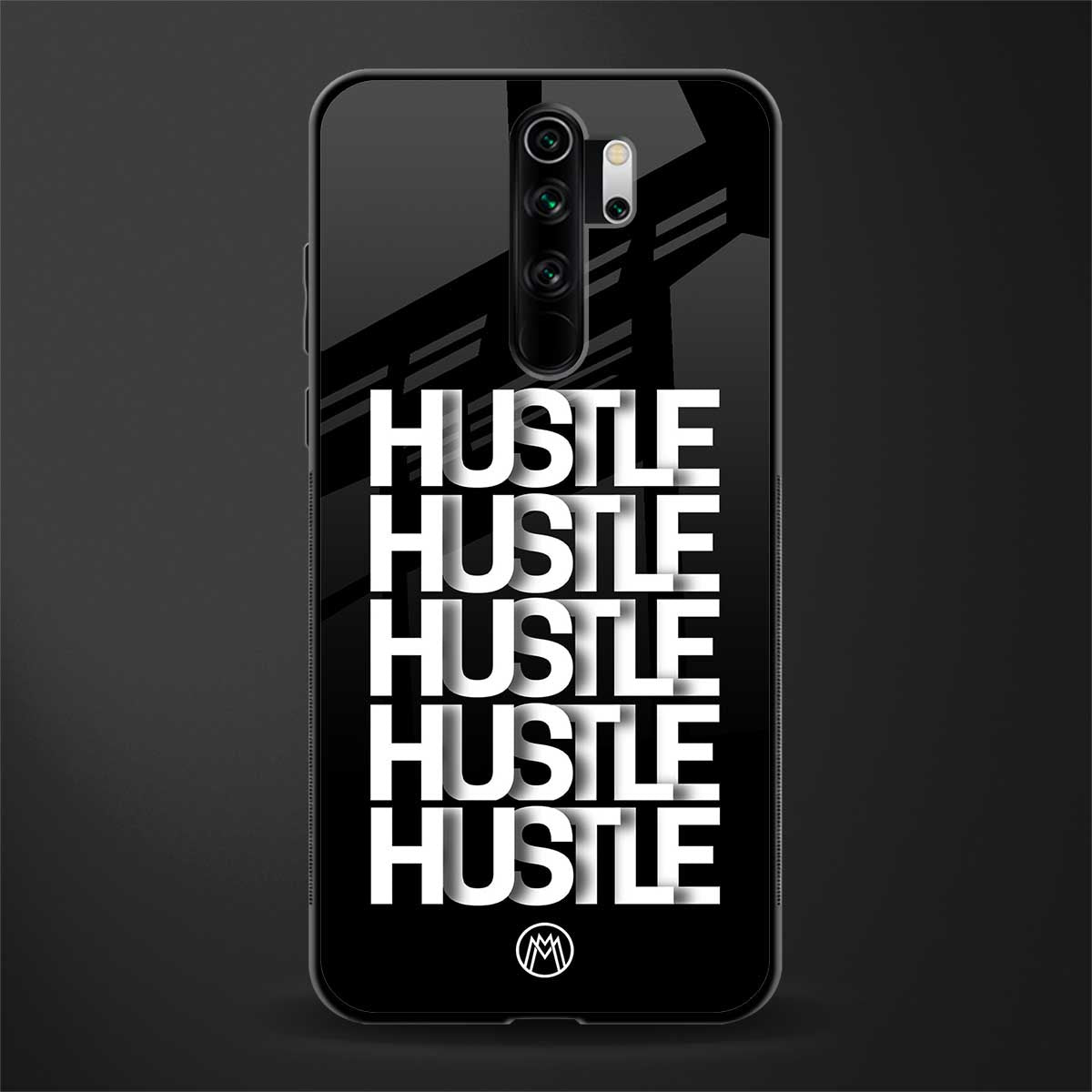 hustle glass case for redmi note 8 pro image