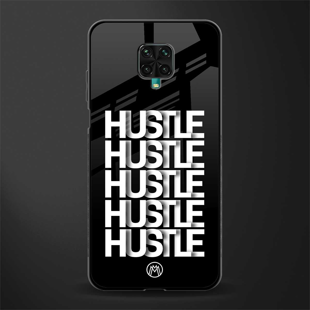 hustle glass case for redmi note 9 pro max image