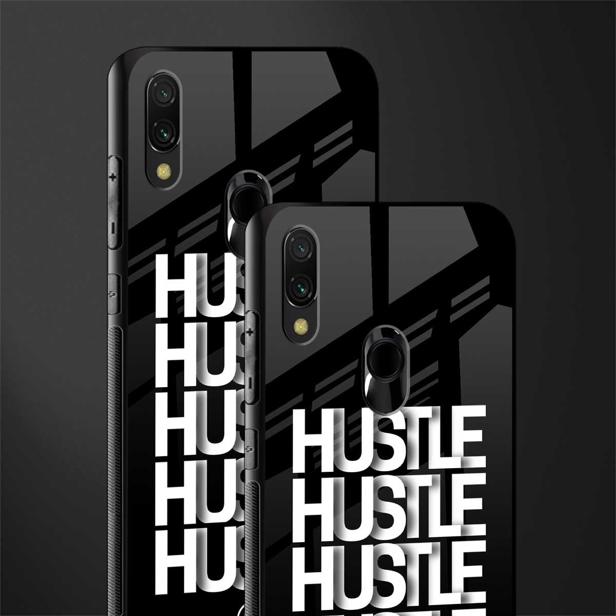 hustle glass case for redmi note 7 image-2