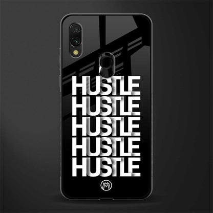 hustle glass case for redmi 7redmi y3 image