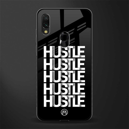 hustle glass case for redmi y3 image