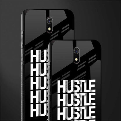 hustle glass case for redmi 8a image-2