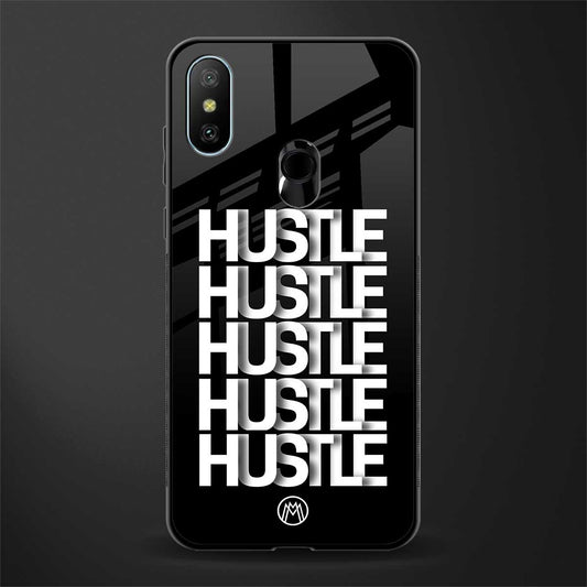 hustle glass case for redmi 6 pro image