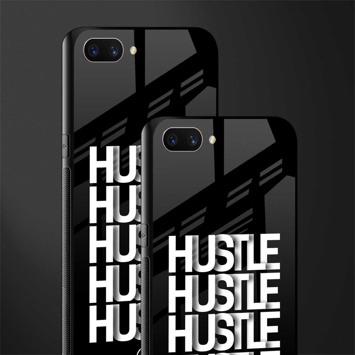 hustle glass case for oppo a3s image-2