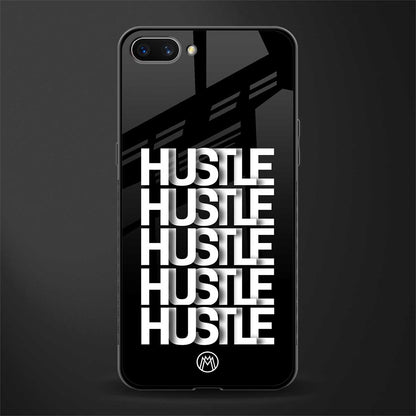 hustle glass case for oppo a3s image