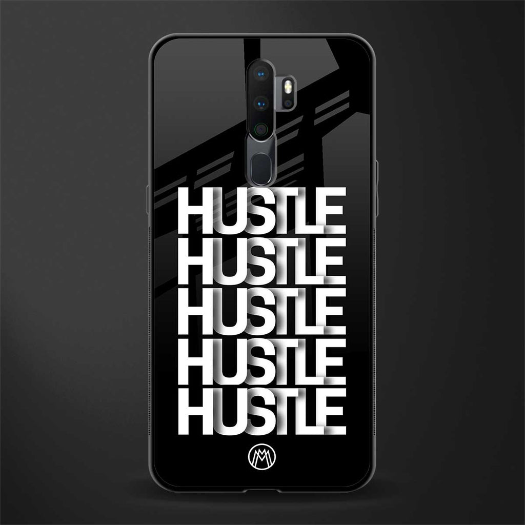 hustle glass case for oppo a5 2020 image