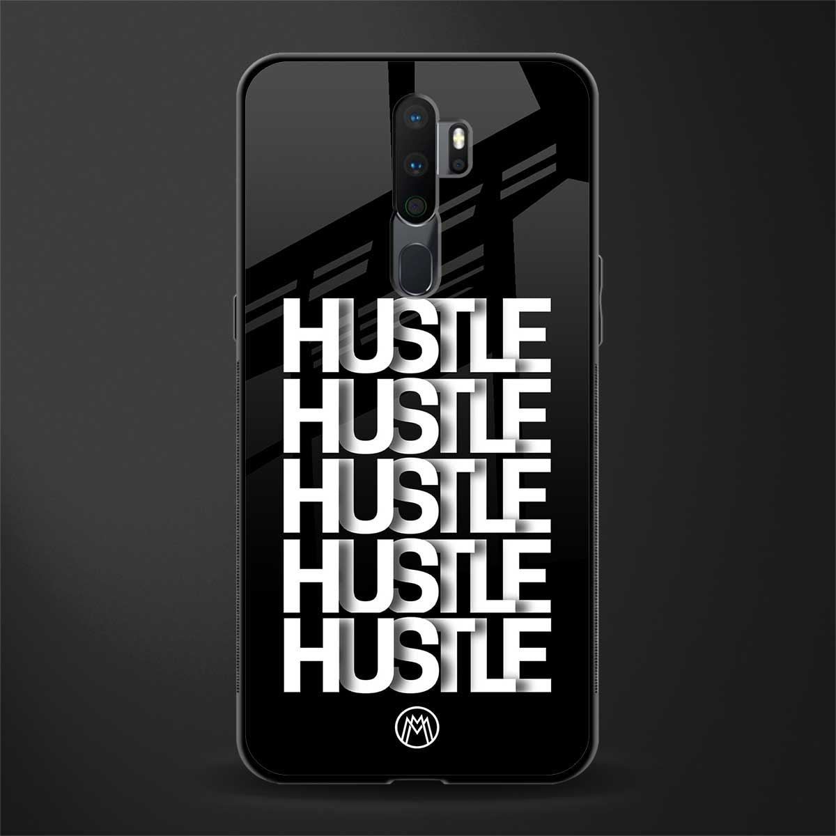 hustle glass case for oppo a5 2020 image