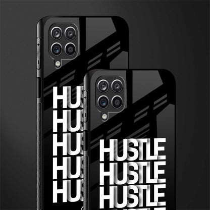 hustle back phone cover | glass case for samsung galaxy a22 4g