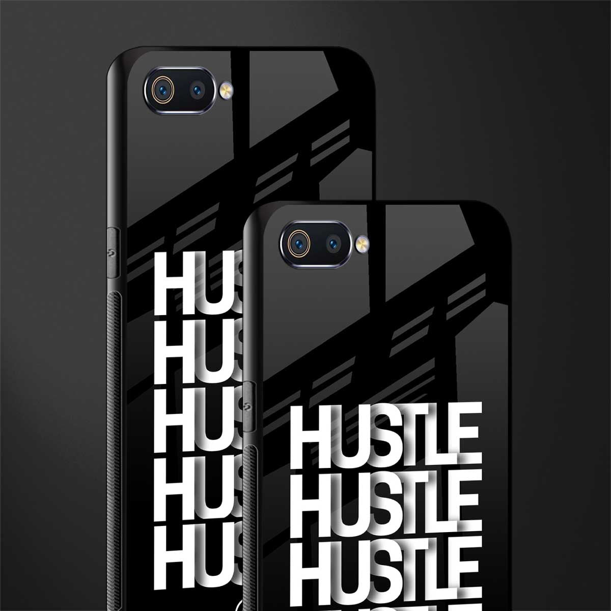 hustle glass case for oppo a1k image-2