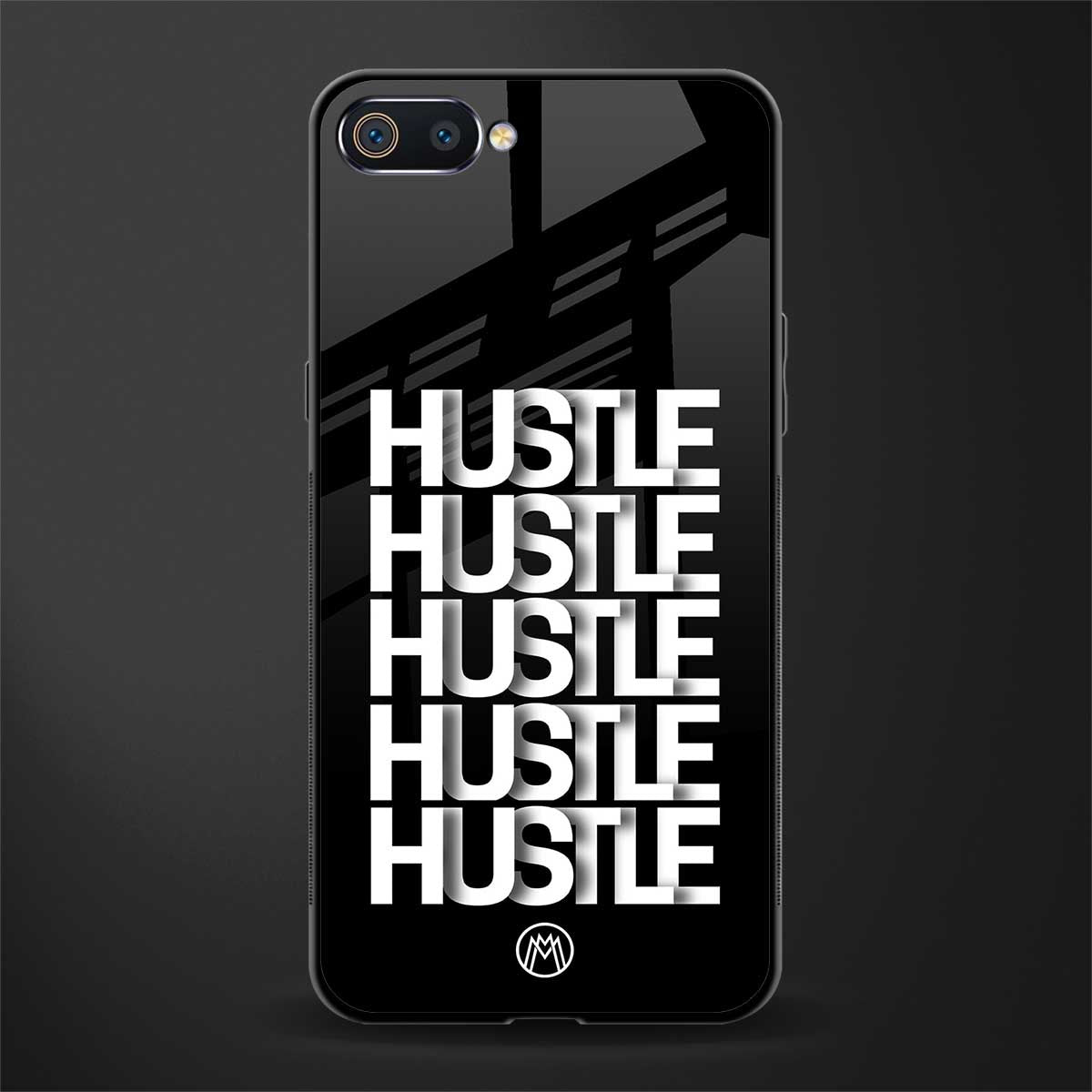 hustle glass case for realme c2 image