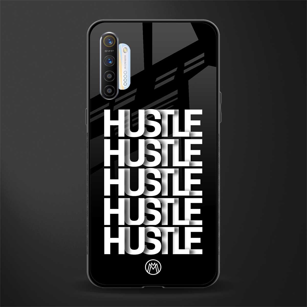 hustle glass case for realme x2 image