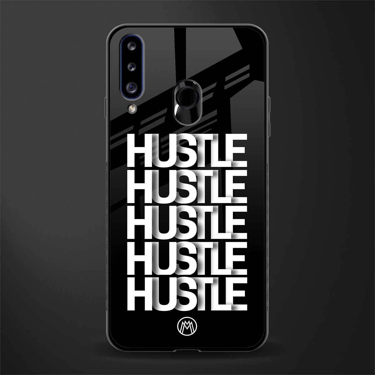 hustle glass case for samsung galaxy a20s image