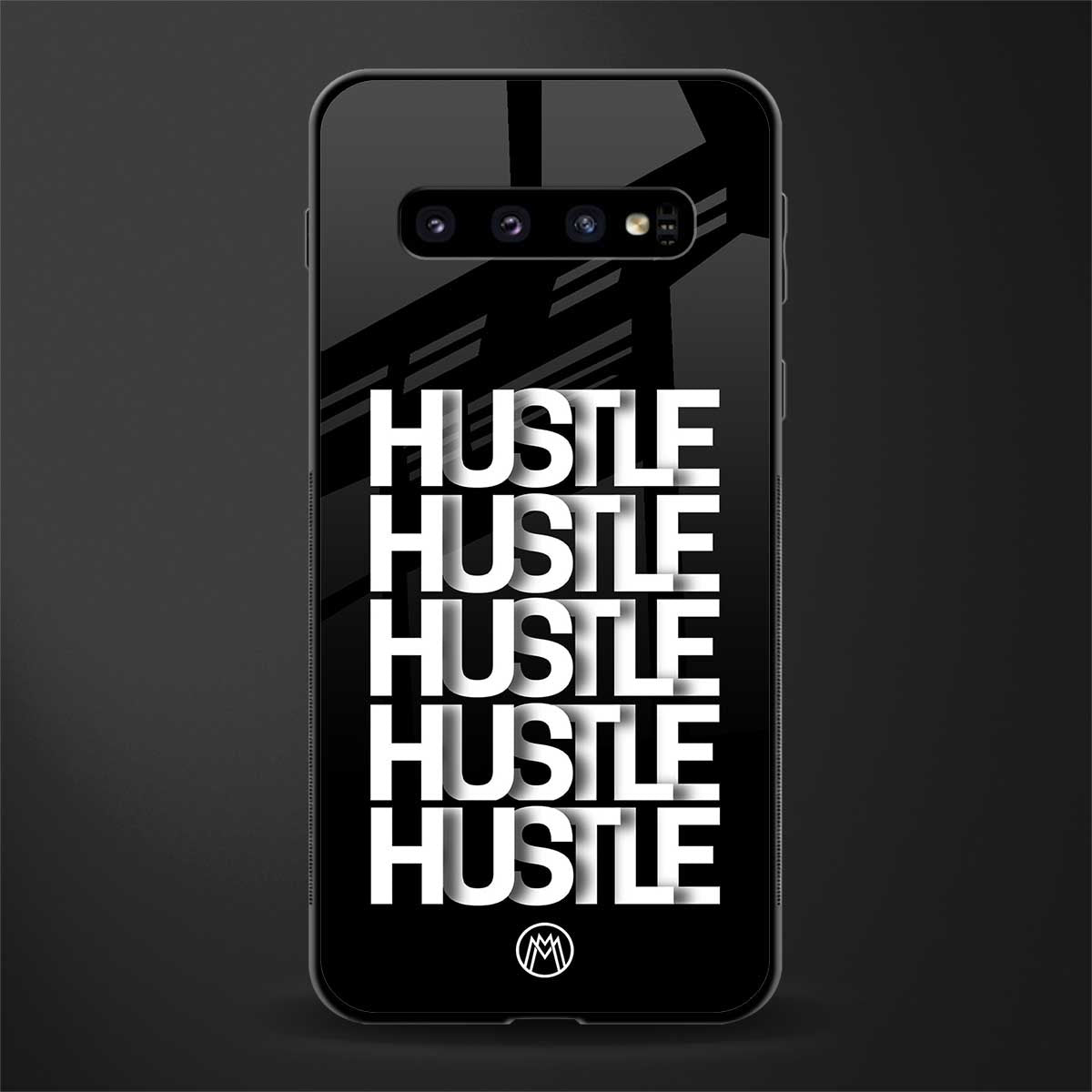hustle glass case for samsung galaxy s10 image