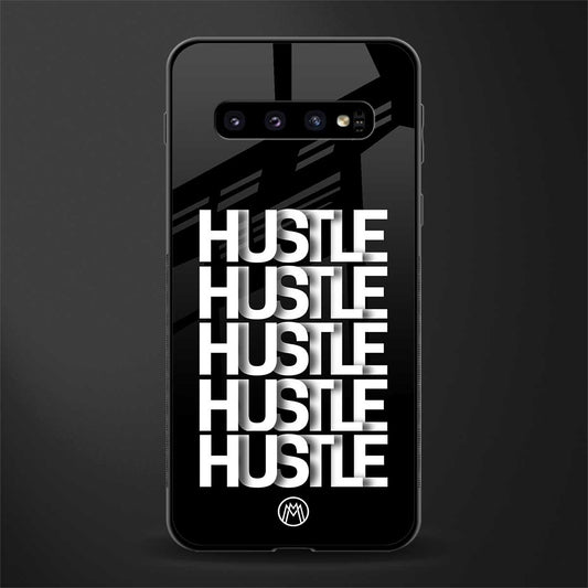 hustle glass case for samsung galaxy s10 image