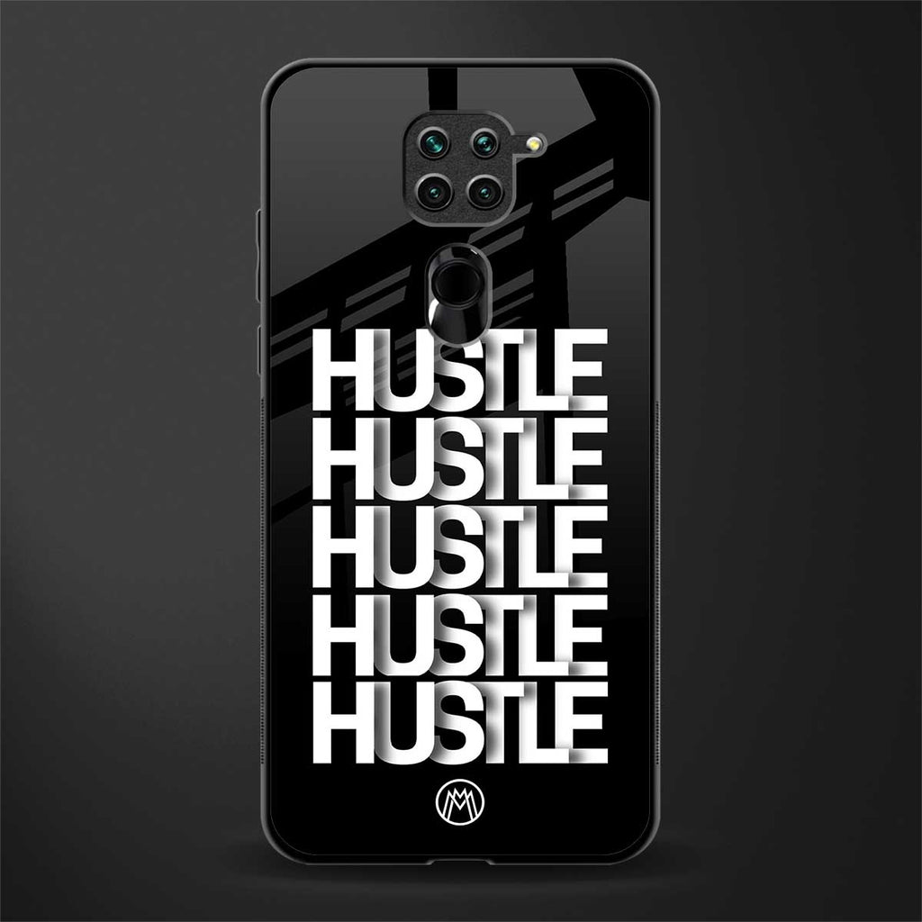 hustle glass case for redmi note 9 image