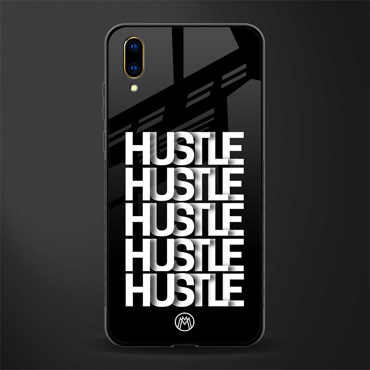 hustle glass case for vivo v11 pro image