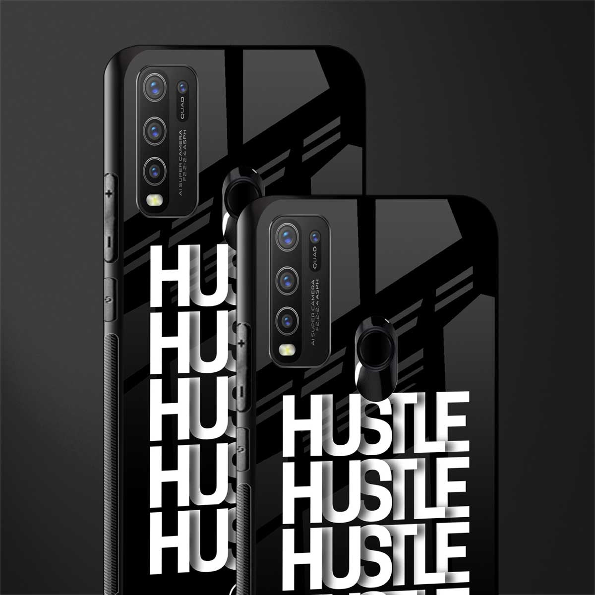 hustle glass case for vivo y30 image-2