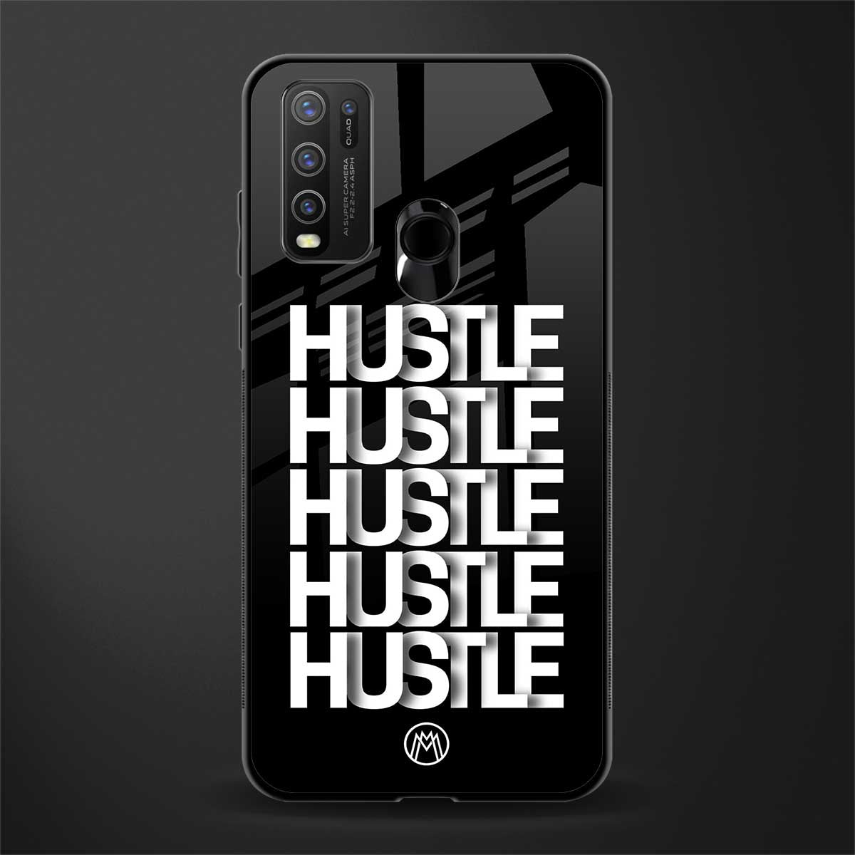 hustle glass case for vivo y50 image