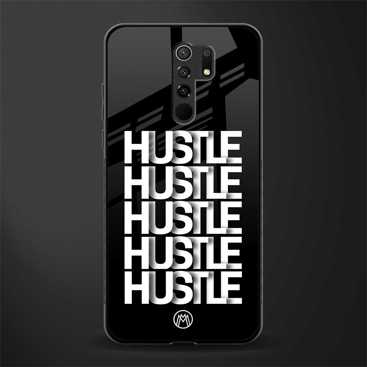 hustle glass case for redmi 9 prime image