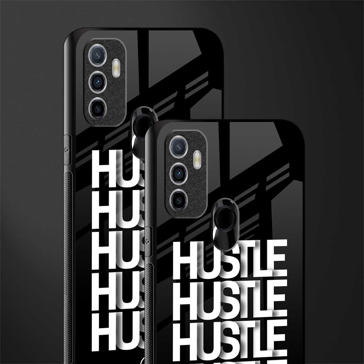 hustle glass case for oppo a53 image-2