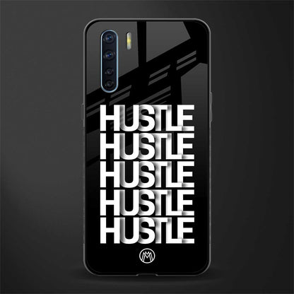 hustle glass case for oppo f15 image