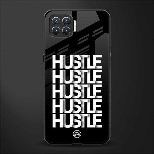 hustle glass case for oppo f17 image