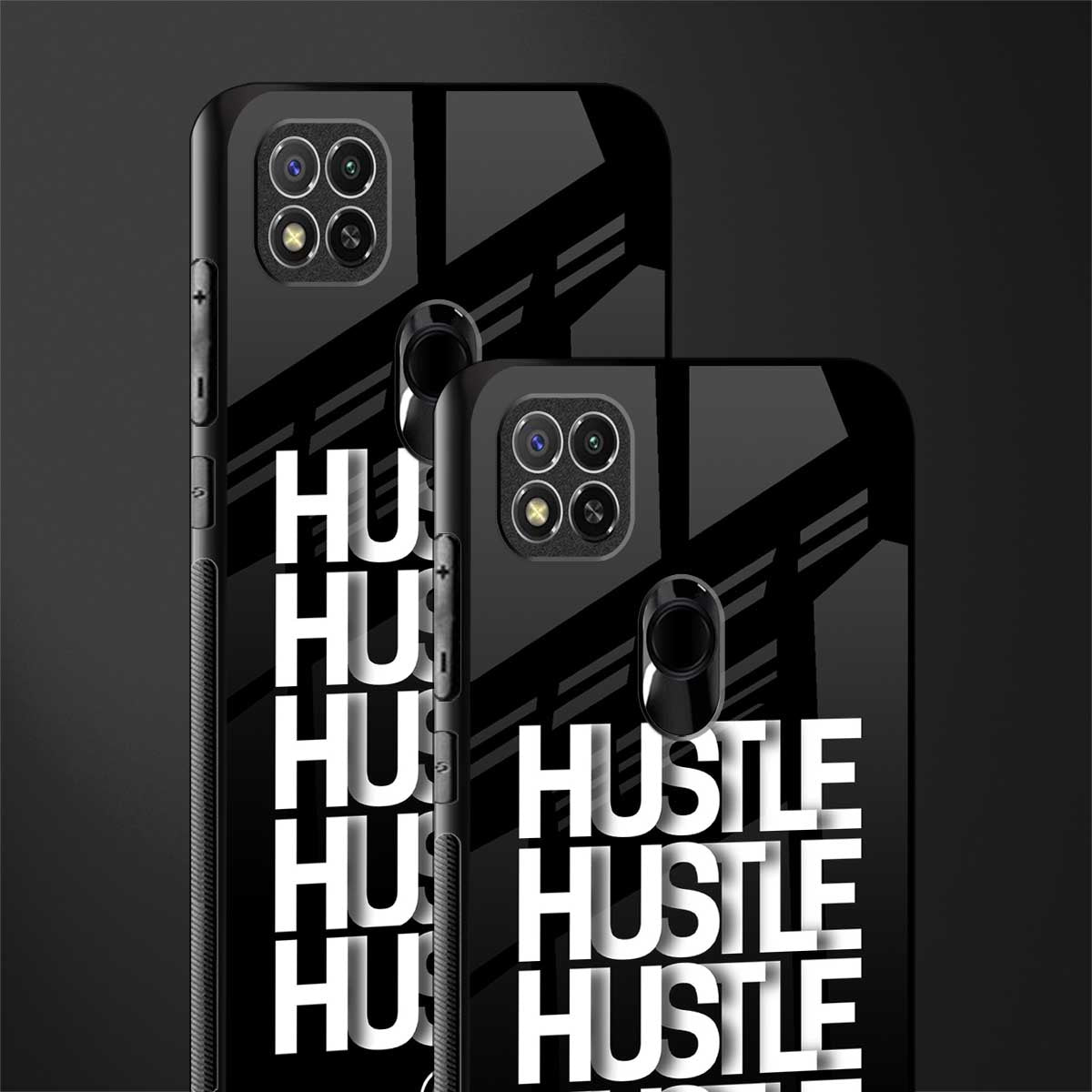 hustle glass case for redmi 9 image-2