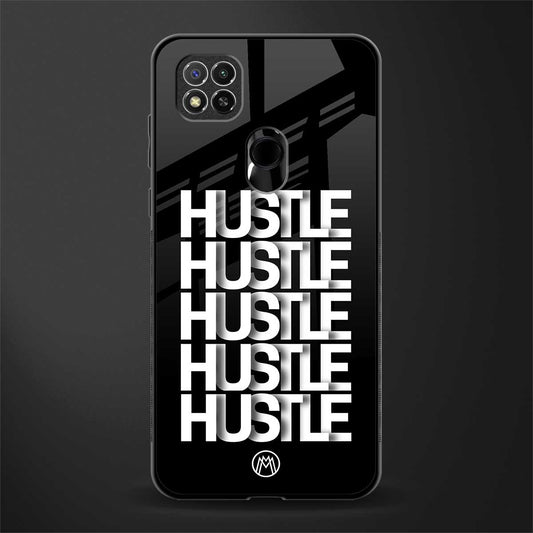 hustle glass case for redmi 9c image
