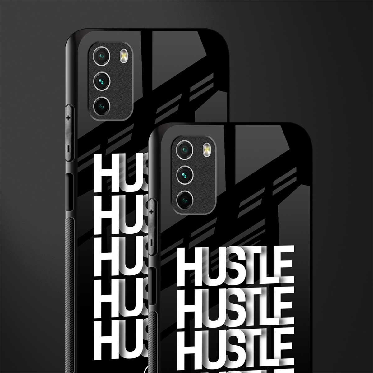 hustle glass case for poco m3 image-2