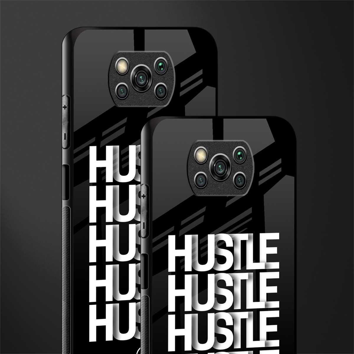 hustle glass case for poco x3 image-2