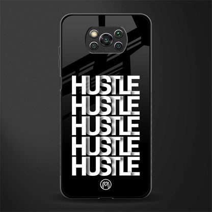 hustle glass case for poco x3 image