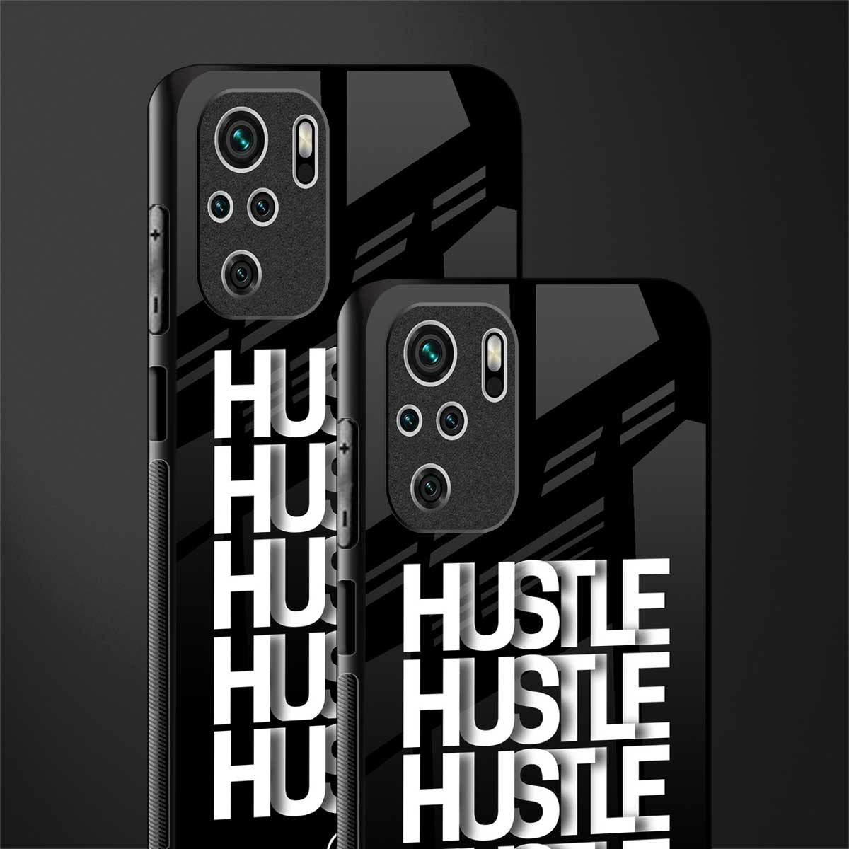 hustle glass case for redmi note 10 image-2