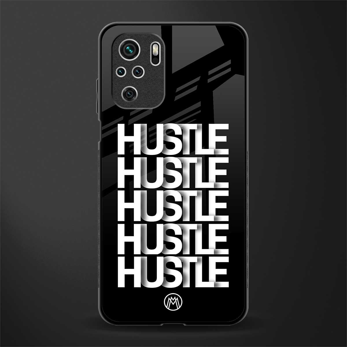 hustle glass case for redmi note 10s image